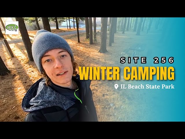 Illinois Beach State Park, IL - Winter Camping, Site 256 (Hike 360° VR Video)