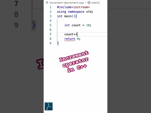 Increment operator in C++ #incrementoperator #operatorC++ #C++Programming #cprogramming