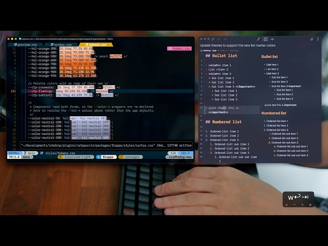 Devlog: Updating Inkdrop's themes [No Talking]