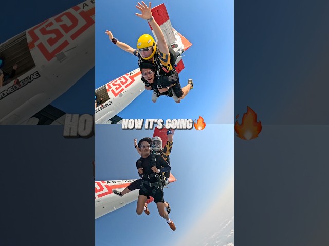 “Dost kudega to tu bhi kudega” Got Real💀🔥 #shorts #friends #nostalgia #memories #skydiving #dubai