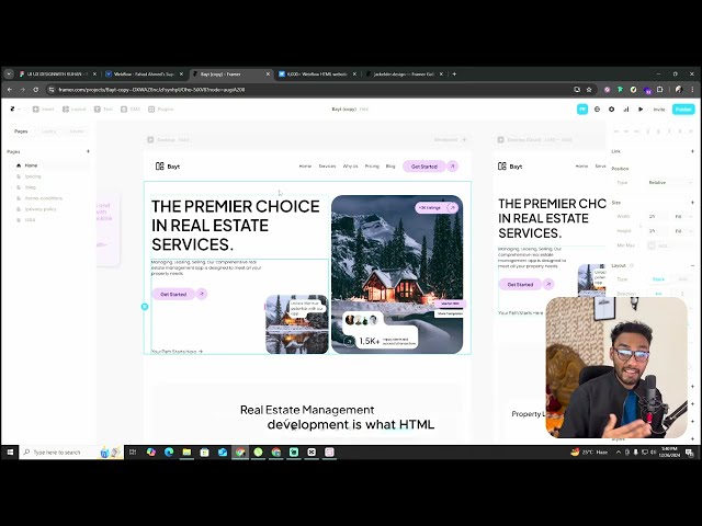 Develop your website without a single line of code - No code web builder | Interface With Ruhan