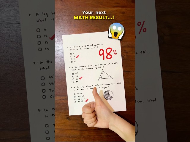 Follow this Secret Trick to Score Highest Marks in Maths 🔥 #Exam #Study #StudyTips #FundaTube