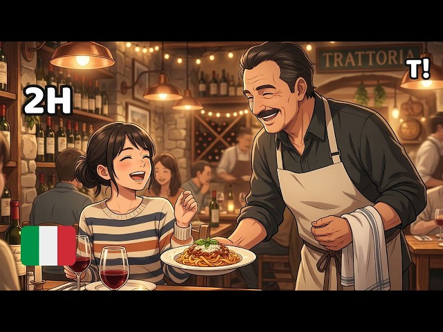 Learn Italian with Stories 🇮🇹 | 2+ Hours of Real Conversations (Beginner A1–A2)