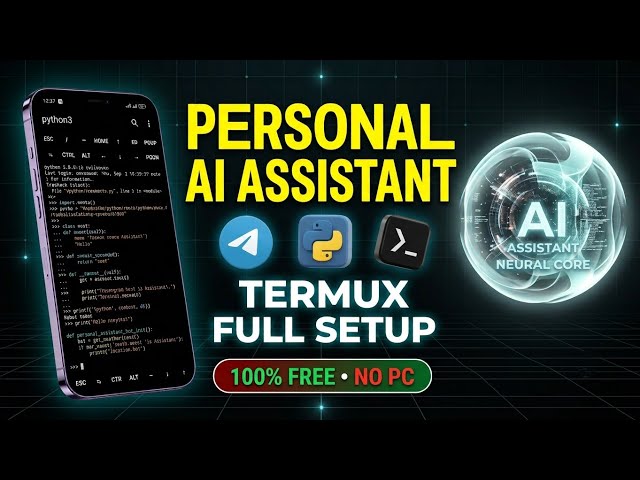 How to Host Personal AI Assistant Bot in Termux | Telegram AI Bot Full Setup (No PC)