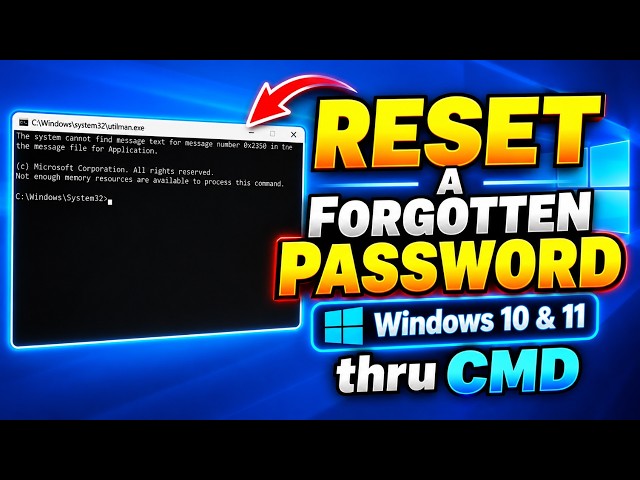 How to Reset a Forgotten Windows 10 & 11 Password No Tools Required!