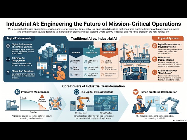 6. Industrial AI vs AI | Why Industries Need Industrial AI? | Smart Manufacturing & Industry 4.0