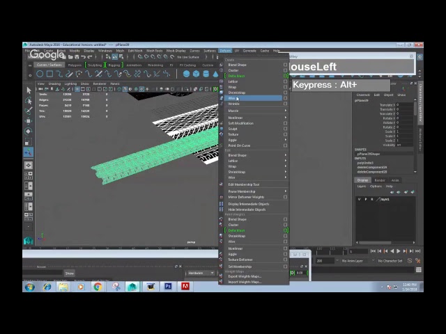 Modeling and texturing a Car Tire in Maya, bump and modeled methods