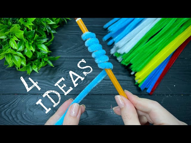 4 CRAFT IDEAS from Chenille Wire - Easy & Fun Projects
