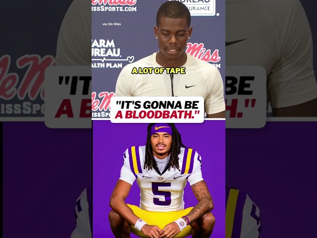 Safe to say Ole Miss WR Deuce Alexander can’t wait to face Lane and LSU 🍿 #cfb #collegefootball
