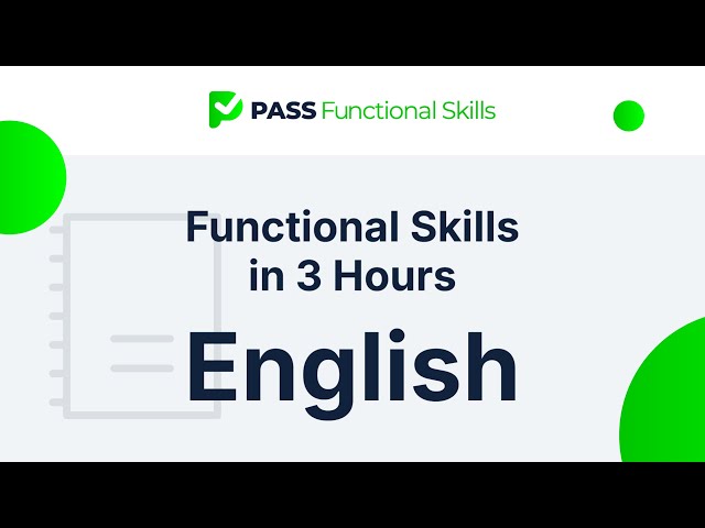 Functional Skills English Level 2 in 3 hours!