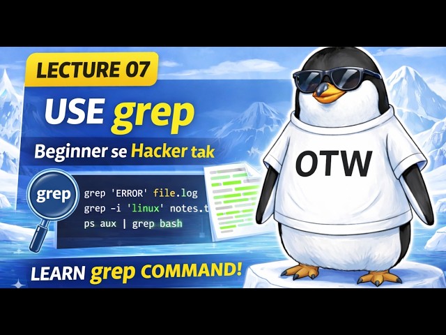 GREP Command in Linux 🔥 | Text Search & Filtering Explained in Hindi | filter anything like a hacker