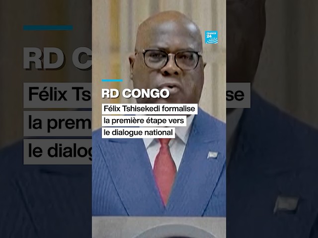 RD Congo  : Félix Tshisekedi formalise la première étape vers le dialogue national • FRANCE 24
