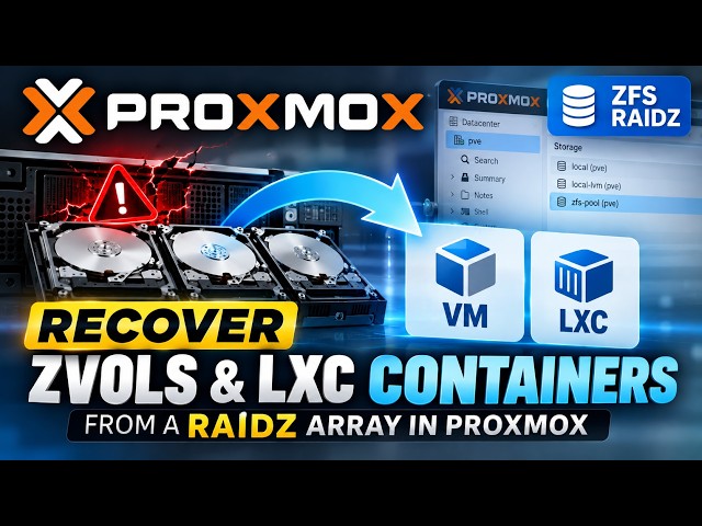 Proxmox ZFS Data Recovery: Recover ZVOLs, VMs and LXC Containers