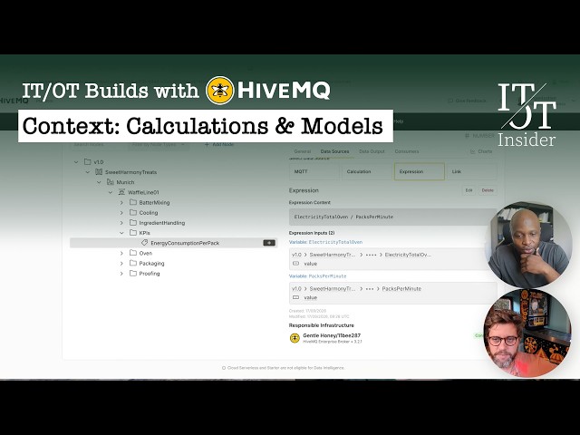 Building KPIs & Reusable Data Models in HiveMQ | IT/OT Builds