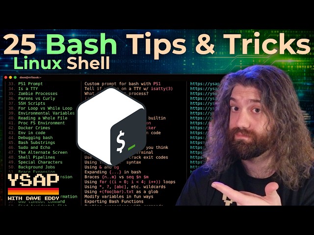 25 Unix / Linux / Bash Shell Tips & Tricks (YSAP 51-75 compilation)