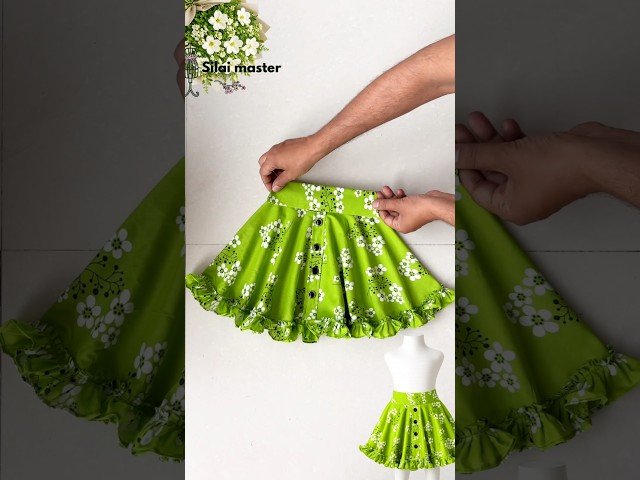 Easy Baby Skirt Cutting & Stitching Tutorial | Step by Step Beginner Friendly 👗✂️