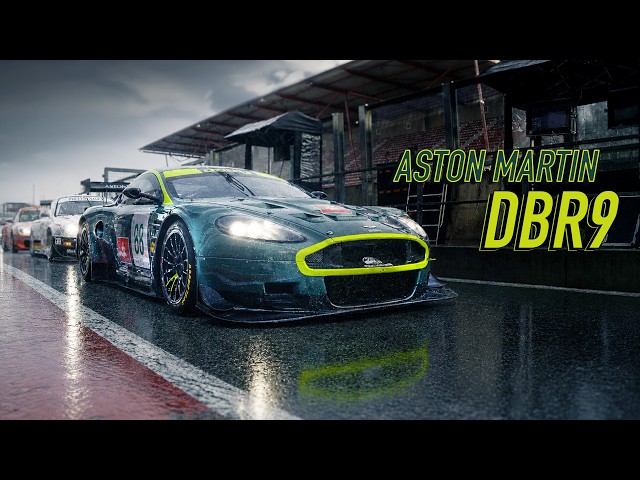 Onboard: Aston Martin DBR9 Qualifying on WET Spa - HQ V12 sound