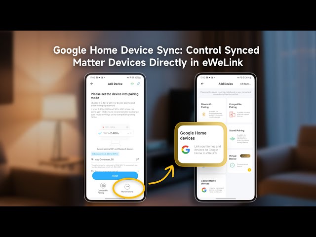How to sync Google Home with eWeLink