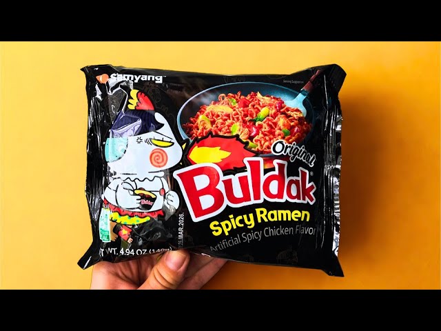 Spicy Buldak Ramen Hack 🌶️🔥 | Milk, Cheese & Mayo