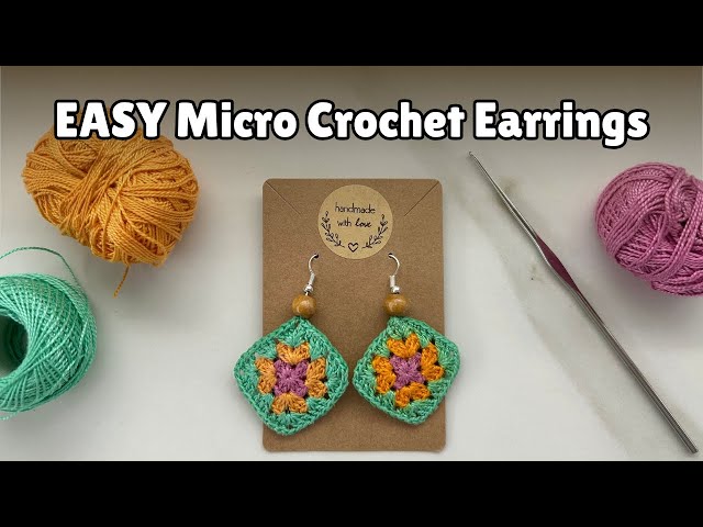 EASY Micro Crochet Earrings