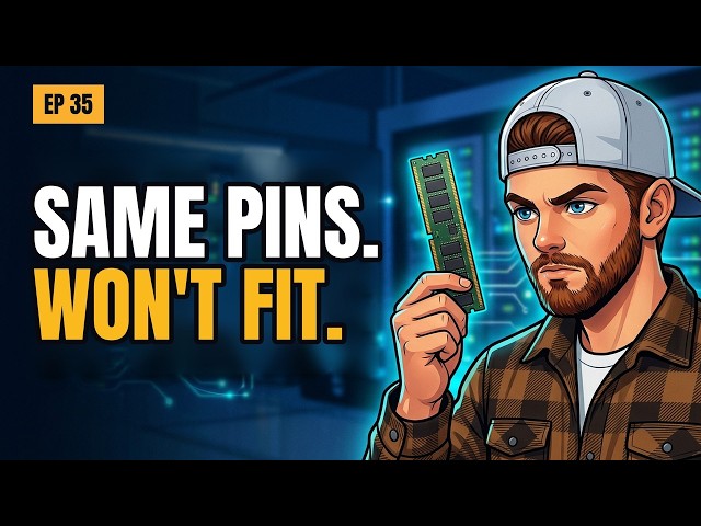 CompTIA A+ 220-1201 3.3 — RAM Characteristics (Same Pins, Won't Fit)