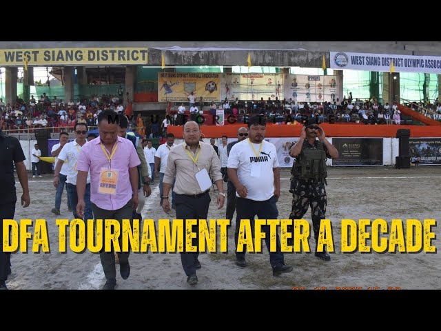 Almost after a Decade, FOOTBALL RESUMES at GENERAL GROUND AALO| DFA Tournament opening Day