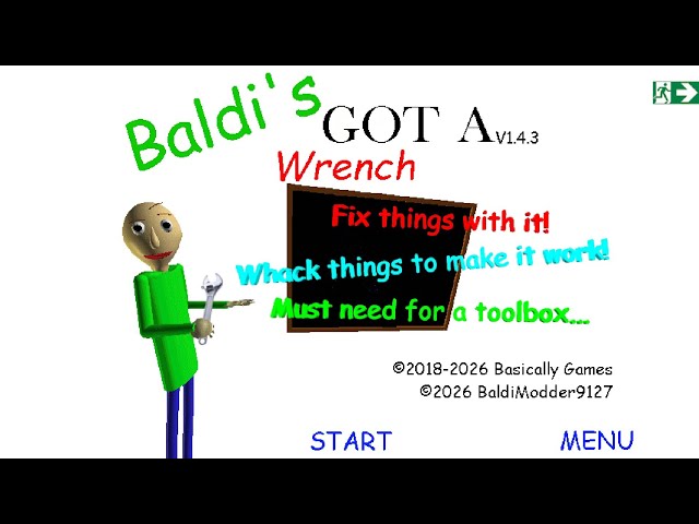 Baldi's Got a Wrench | Mod for Baldi's Basics 1.4.3