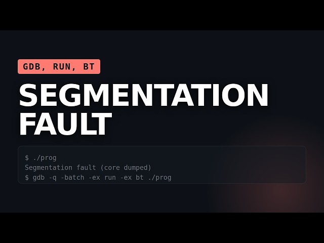 Segmentation fault (core dumped) - find the exact line in one command