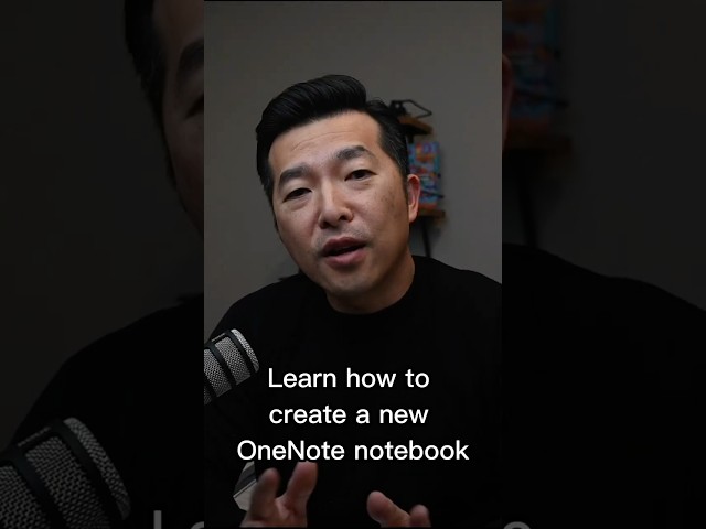 Get organized for the New Year: Create a New OneNote Notebook #Shorts