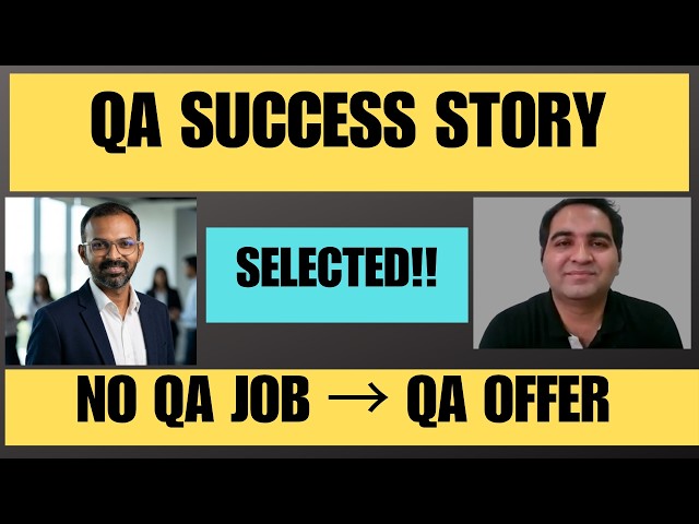 QA Success Story 🔥 From Rejections to Automation Testing Job | Real Interview Journey
