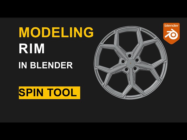Blender Rim Modeling Tutorial | Spin Tool (Beginner Friendly) @blenderguru 