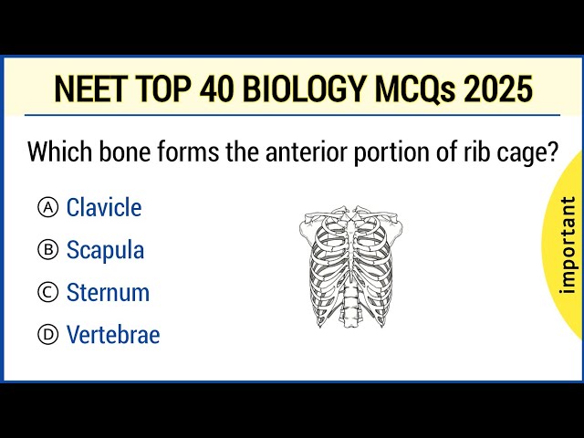 NEET Exam Preparation 2025 || Biology MCQ for NEET 2025 || neet biology questions