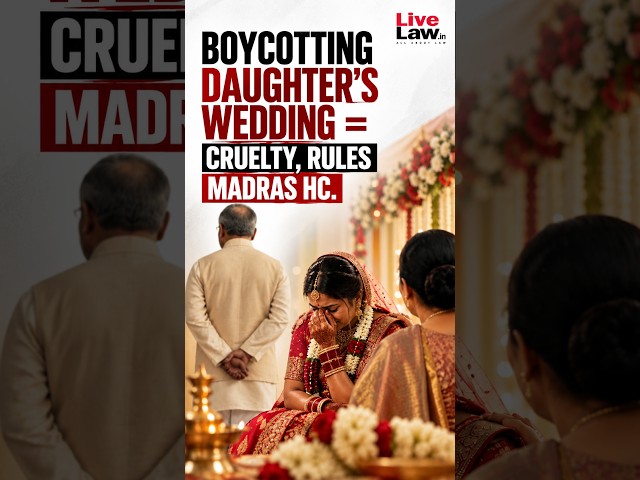 Boycotting Daughter’s Wedding = Cruelty, Rules Madras HC
