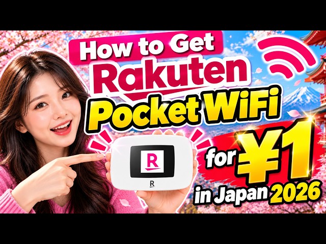 How to Get Rakuten Pocket WiFi for ¥1 in Japan (2026) | Full Application Guide