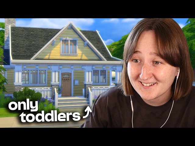 I built a house for *TODDLERS* in The Sims 4!