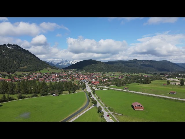Wallgau Bavaria drone footage