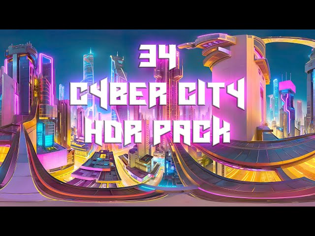 34 Cyber City HDR Pack - Unreal Engine and Unity Game Engine