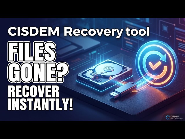 Lost Files? Here's the Fastest Way to Recover Them! | Cisdem Data Recovery