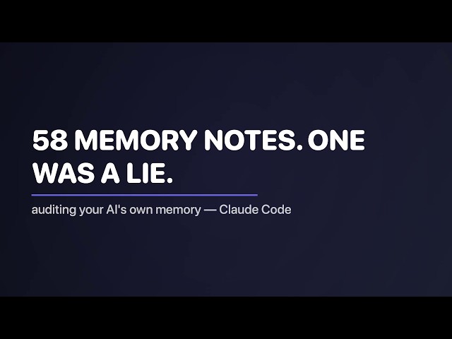 Claude Code's Memory Was Lying to Me (How AI Memory Rots)