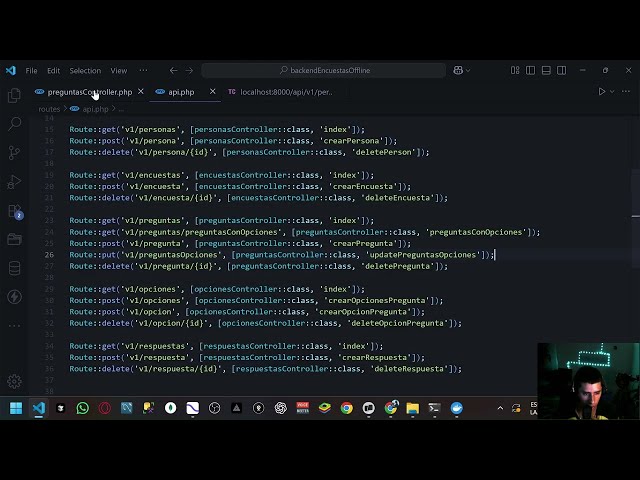 Detalle y Modificación de Encuestas | Laravel (Backend) · Angular (Frontend)