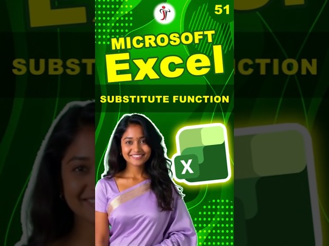 SUBSTITUTE in Excel #excel #exceltips #exceltips #excelformula