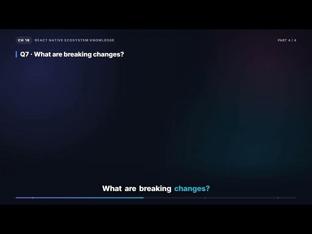 Upgrading React Native, Breaking Changes & the Metro Bundler | React Native Interview (16.4)