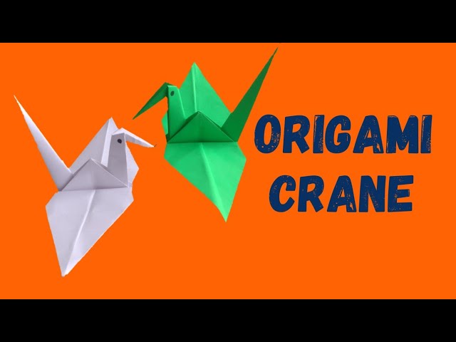 How To Make a Paper Crane - Easy Origami Crane Step by Step Tutorial