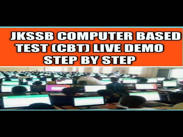 JKSSB Computer based test(CBT) Exam Pattern