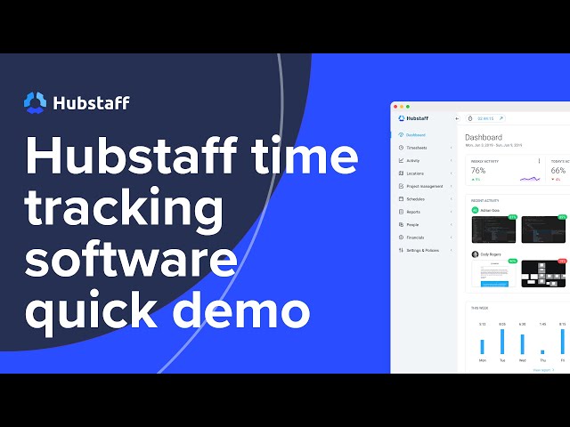 Hubstaff Time Tracking Software Quick Demo |  The #1 Tool for Employee Time tracking