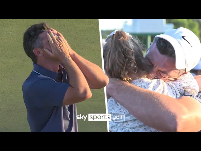 The emotional moment Rory McIlroy won the 2025 Masters!