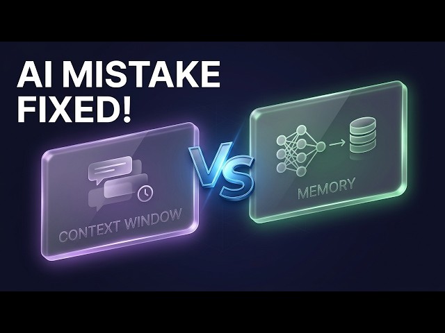 Context Window vs. Memory: Don't Make This AI Mistake