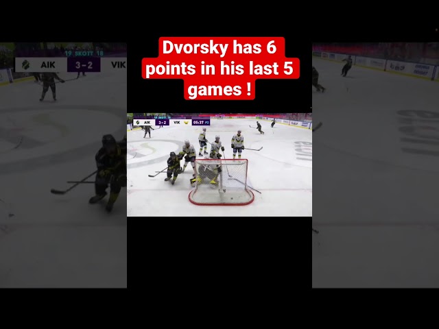 Dalibor Dvorsky has been 🔥 with AIK lately #hockey #2023nhldraft #nhl