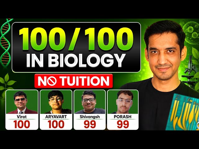 Score 100/100 in Biology in 2 Months 🔥 | Class 12 Boards 2027
