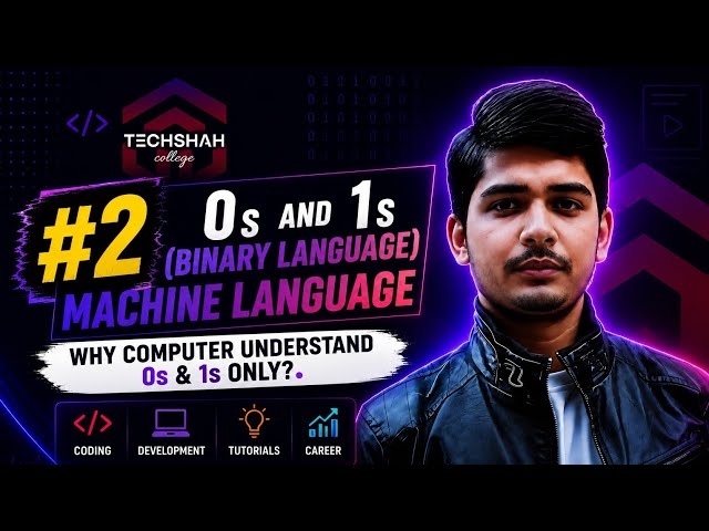 JavaScript Tutorial for beginners | Binary | Machine Language | Lecture 2 | 0 and 1 | JS course